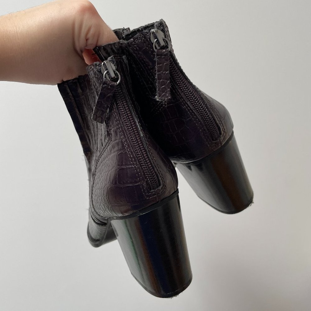 zara crocodile boots